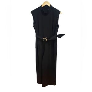 Andrew Marc Black Wide Leg Jumpsuit